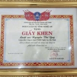 Giám đốc Công ty Luật TNHH Nghệ An - Hà Tĩnh vinh dự nhận giấy khen