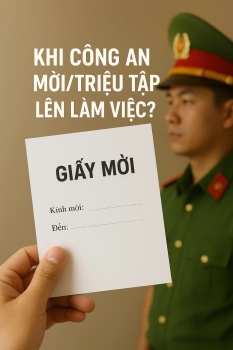 Lưu ý khi công an mời/triệu tập lên làm việc
