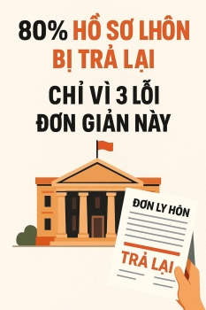 Hồ sơ ly hôn bị trả lại vì 3 lỗi đơn giản này